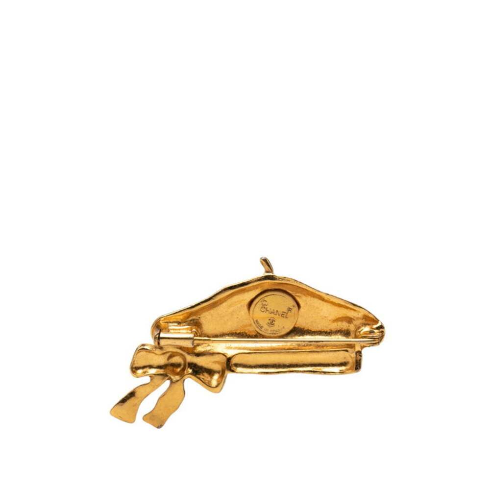 CHANEL Authentic Gold Brooch - Picture 2 of 3